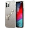 Guess GUHCP12LPCUGLSGO iPhone 12 Pro Max6,7 złoty/gold hardcase Glitter Gradient Script